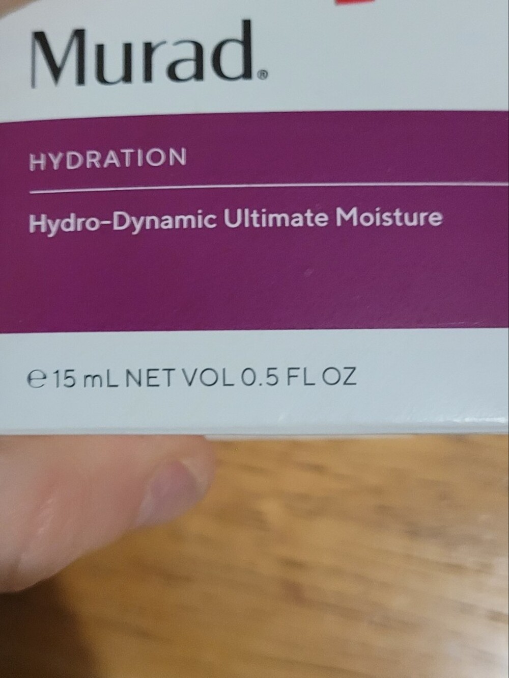 Murad Hydration Face Cream - Purple and White Packaging